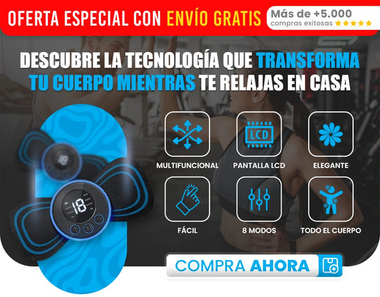 Masajeador EMS Compacto 🌟 Para Cuello, Hombros y Relajación Muscular
