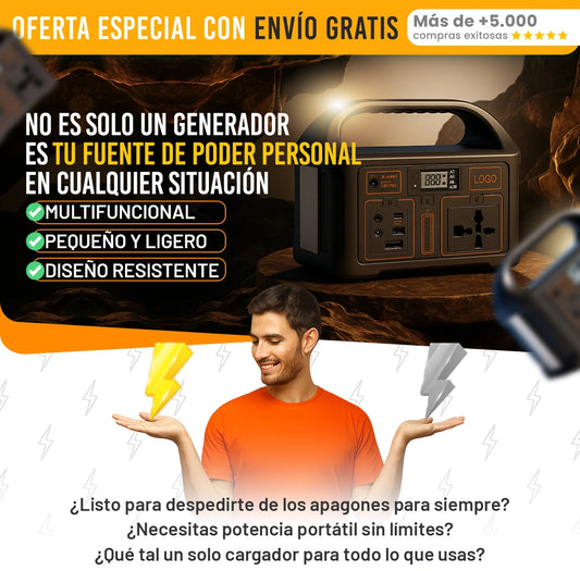 Power station 150W portátil 💡 Carga tus dispositivos donde sea